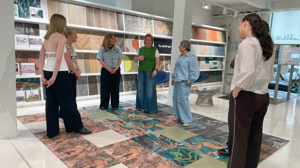 Loughborough students and Milliken staff members at London Design Festival